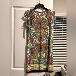London Times Multicolor Paisley Dress